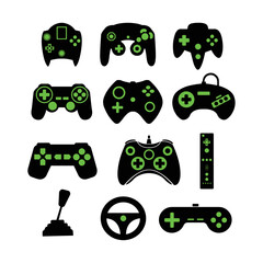 Video Game Controller Vector Art And Icons, Controller Silhouette © Afsana