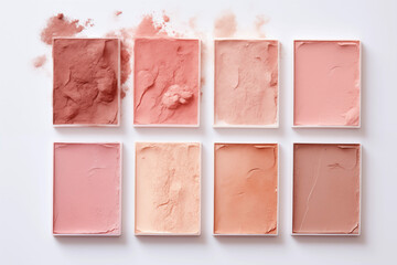 Decorative cosmetic palette, powder, mists, shadows, scattering