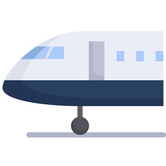Airplane icon. Flat design. For presentation, graphic design, mobile application.