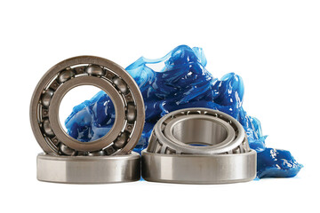 Grease and ball bearing, Blue premium quality synthetic lithium complex grease, high temperatures...