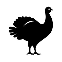 silhouette of a turkey