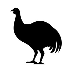silhouette of a turkey