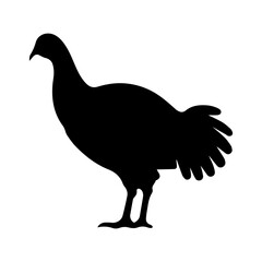 silhouette of a turkey