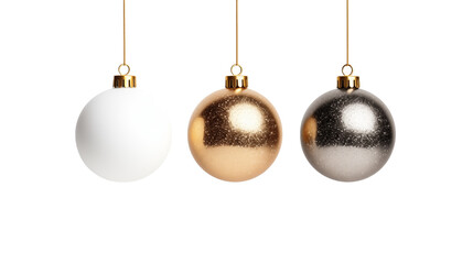 Generate a festive holiday ornament PNG with a clean white background.