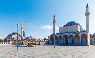 Konya city in Turkey, Mausoleume of Mevlana, mosque