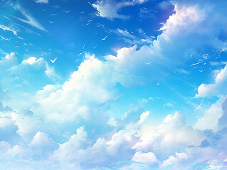 Blue Sky Background Illustration template