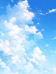 Blue Sky Background Illustration template