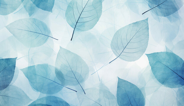 Botanical leaves background, print, surface, pattern