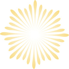 Firework icon, happy new year yellow firework design transparent