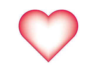 赤いハートのイラスト