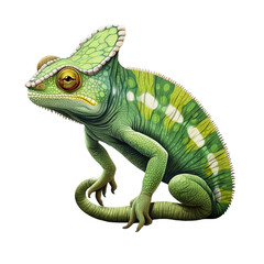 Obraz premium Chameleon Lizard Isolated