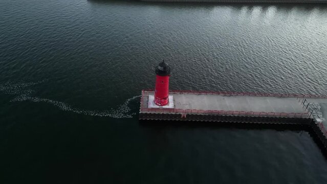 Milwaukee Harbor and Lakefront Drone Footage 2023
