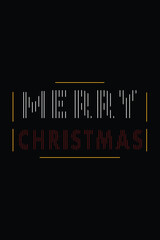 Merry Christmas Typography t-shirt design