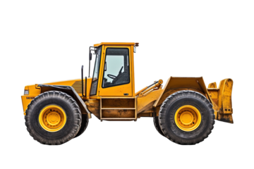 Bulldozer Construction Isolated