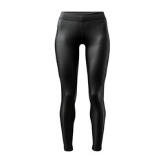 Black Yoga Pants Isolated on Transparent or White Background, PNG