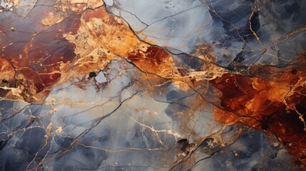 Captivating abstract of a winter marble, reflecting the serene nature of the outdoors in its intricate swirls and curves - obrazy, fototapety, plakaty