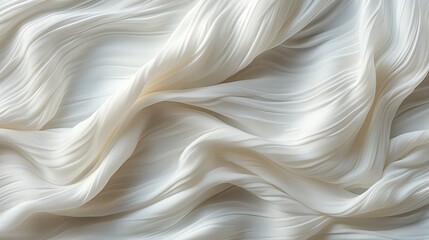 Obraz premium A delicate ivory fabric, intricately woven with whispers of elegance and grace, beckoning to be touched and admired in all its ethereal beauty