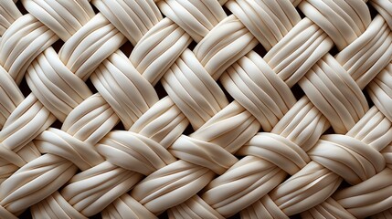 A mesmerizing snapshot of intricate wicker fibers, delicately woven into a captivating basket that exudes both rustic charm and delicate elegance