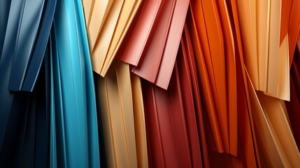 A vibrant patchwork of metallic textiles adorns the walls, infusing the indoor space with a sense of whimsy and eccentricity