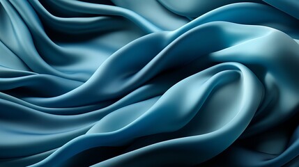 Obraz premium Mesmerizing swirls of cerulean and azure dance upon the delicate folds of a mysterious fabric, evoking a sense of wonder and endless possibilities