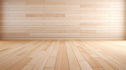 wooden planks board plywood laminate timber wooden floor strip light beige cream ivory marble. Generative AI. - obrazy, fototapety, plakaty