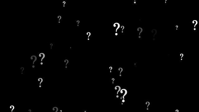 Question marks icon background video animation.