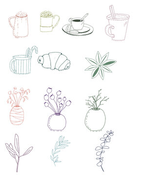 Shop coffee heart christmas thanksgiving pattern decoration pastel candle sheet