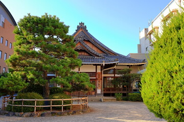 Obraz premium Tower of Yasaka, Hokan-ji Temple or Yasaka Pagoda, 46 meter tall, in Kyoto, Japan. 
