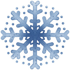 snowflake on blue