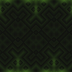 Green background with rhombus. Seamless pattern. Vector.