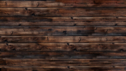 Obraz premium dark wood planks background. Generative AI.