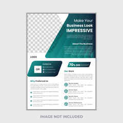 Modern business flyer template, abstract business flyer and creative design