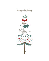 Winter Foliage Holiday cards. Universal Christmas templates with decorative Christmas,cute design,greeting card ,Vector illustrations. - 685496522