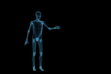 X-Ray ultrasound scan of human body