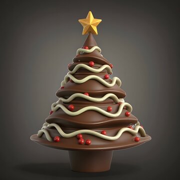 Christmas tree chocolate
