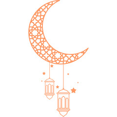 Islamic Flat Hanging Lantern Decoration