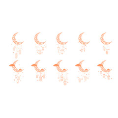 Islamic Flat Hanging Lantern Decoration