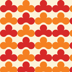 Colorful flower pattern with elegant and simple shape. Pattern Background. Colorful Pattern Background