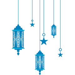 Islamic Flat Hanging Lantern Decoration