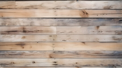 Obraz premium light wood planks with natural texture, wooden retro background. Generative AI.