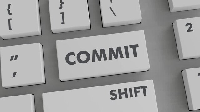 COMMIT BUTTON PRESSING ON KEYBOARD