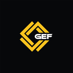 GEF letter design for logo and icon.GEF typography for technology, business and real estate brand.GEF monogram logo.