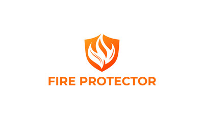 fire protector logo design