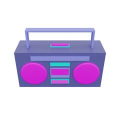 3D Retro Music Player Icon