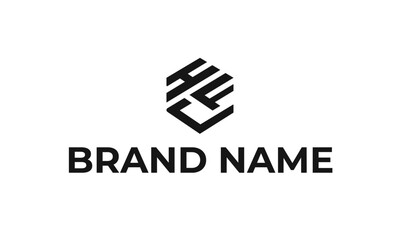 HCF letter logo design concept