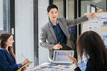 Coworking office concept teamwork people.