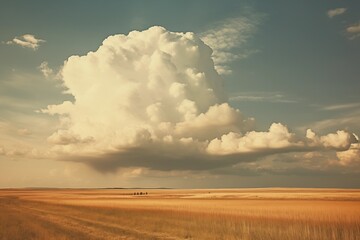 cozy landscape realistic illustration