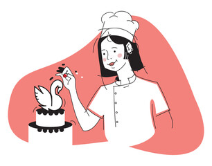 pastry dessert chef person, gastronomy figure