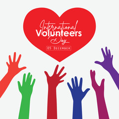 Vector International Volunteers Day Template