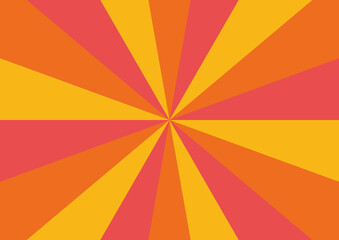 カラフルな集中線